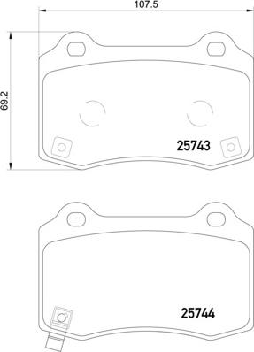 Nisshinbo NP6124 - Тормозные колодки, дисковые, комплект autospares.lv