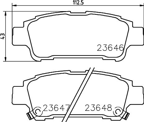 Nisshinbo NP1042 - Тормозные колодки, дисковые, комплект autospares.lv