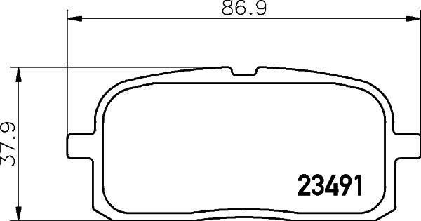 Nisshinbo NP1151 - Тормозные колодки, дисковые, комплект autospares.lv