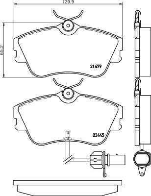 Nisshinbo NP8038 - Тормозные колодки, дисковые, комплект autospares.lv