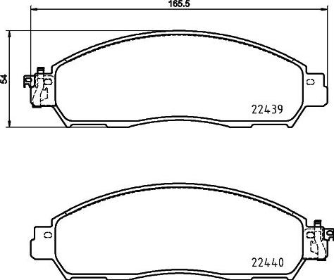 Nisshinbo NP2106 - Тормозные колодки, дисковые, комплект autospares.lv