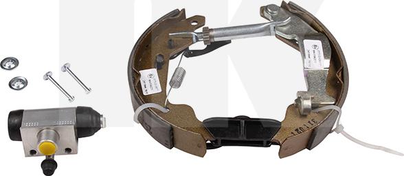 NK 443668501 - Комплект тормозных колодок, барабанные autospares.lv