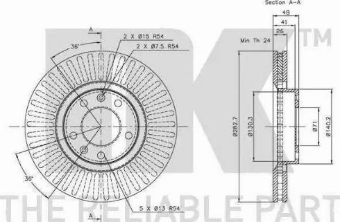 NK 693602 - Пылезащитный комплект, амортизатор autospares.lv