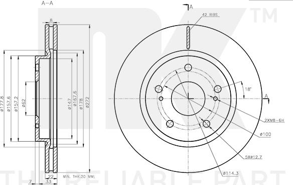 NK 315241 - Тормозной диск autospares.lv