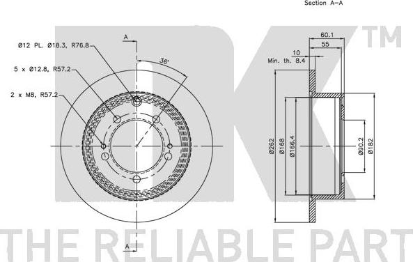 NK 313042 - Тормозной диск autospares.lv