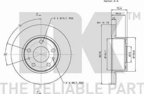 NK 65253533 - Амортизатор autospares.lv