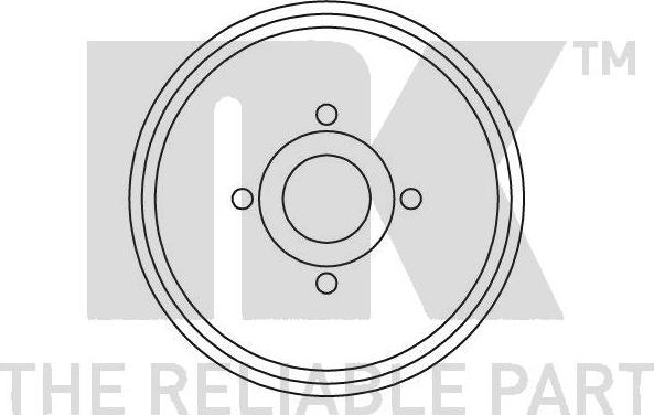 NK 253915 - Тормозной барабан autospares.lv