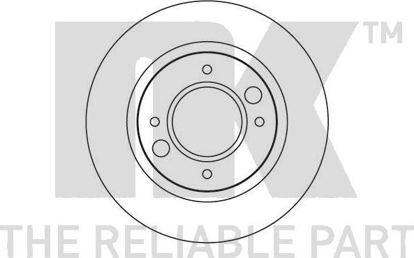 NK 209907 - Тормозной диск autospares.lv