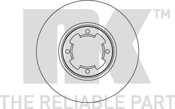 NK 204405 - Тормозной диск autospares.lv