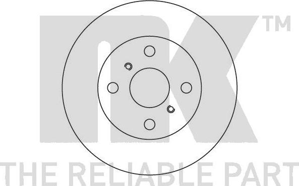 NK 204551 - Тормозной диск autospares.lv