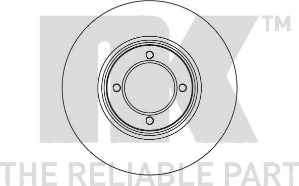 NK 204508 - Тормозной диск autospares.lv