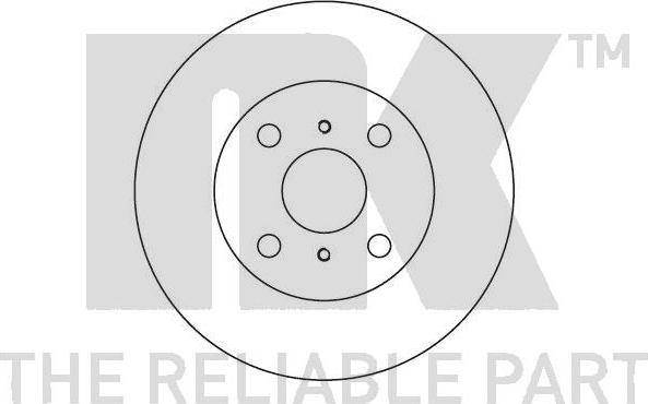 NK 204514 - Тормозной диск autospares.lv