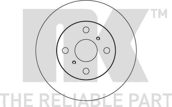NK 204515 - Тормозной диск autospares.lv
