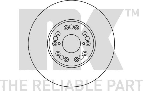 NK 2045165 - Тормозной диск autospares.lv