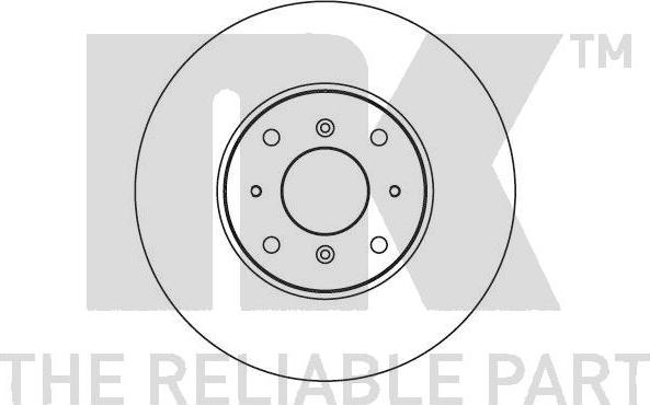 NK 204010 - Тормозной диск autospares.lv