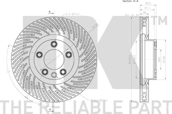 NK 3147150 - Тормозной диск autospares.lv