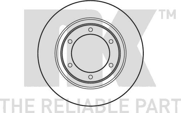 NK 201901 - Тормозной диск autospares.lv