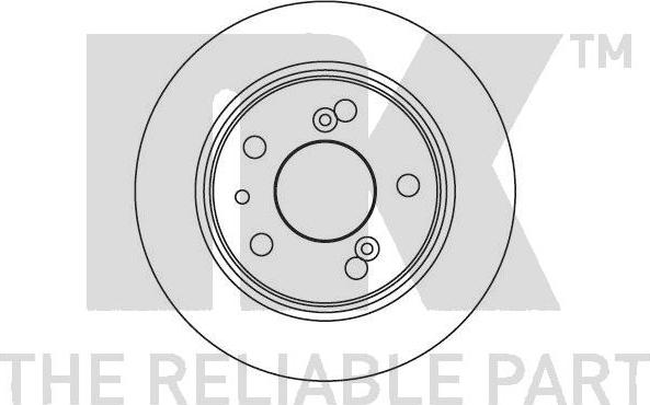 NK 201910 - Тормозной диск autospares.lv