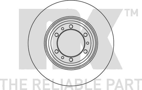 NK 203627 - Тормозной диск autospares.lv