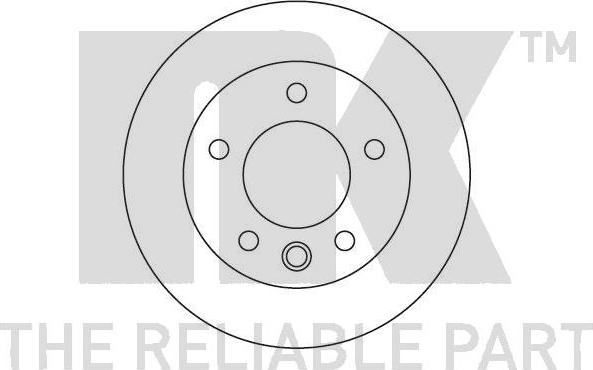 NK 203377 - Тормозной диск autospares.lv