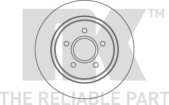 NK 202559 - Тормозной диск autospares.lv