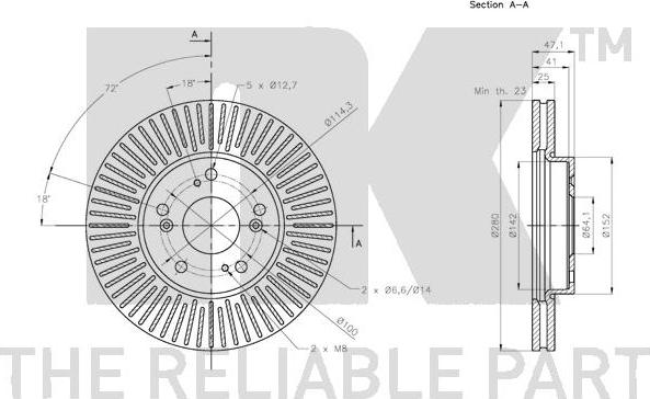 NK 312661 - Тормозной диск autospares.lv