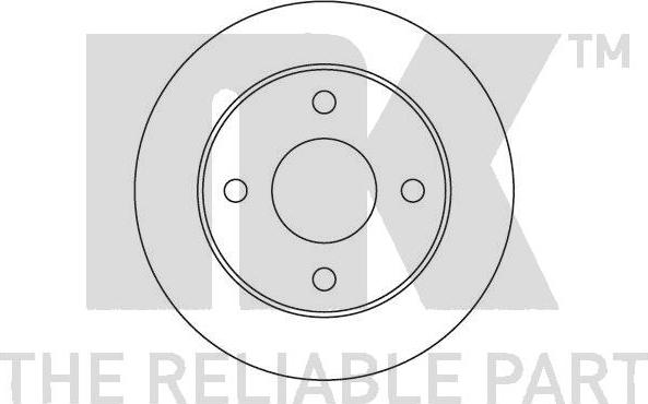 NK 202241 - Тормозной диск autospares.lv