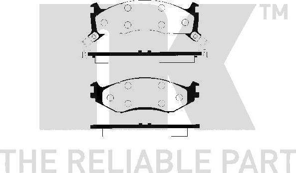 NK 229306 - Тормозные колодки, дисковые, комплект autospares.lv