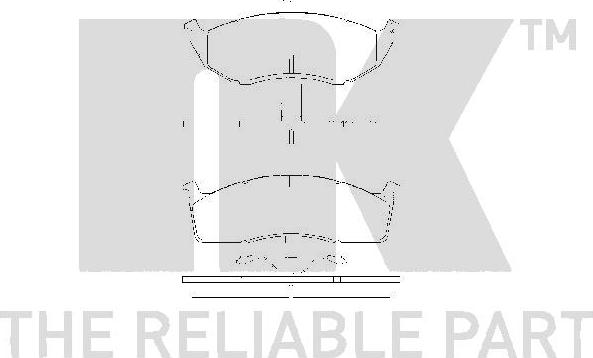 NK 229308 - Тормозные колодки, дисковые, комплект autospares.lv