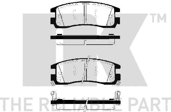 NK 229218 - Тормозные колодки, дисковые, комплект autospares.lv