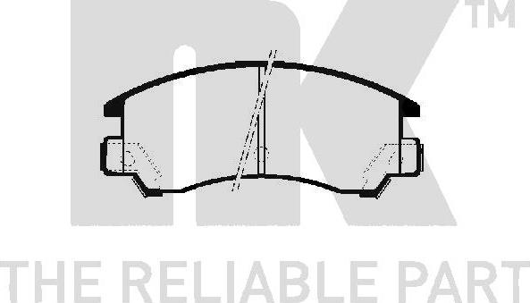 NK 224403 - Тормозные колодки, дисковые, комплект autospares.lv