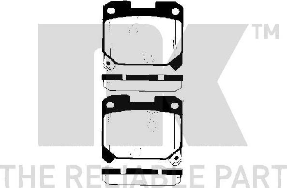 NK 224541 - Тормозные колодки, дисковые, комплект autospares.lv