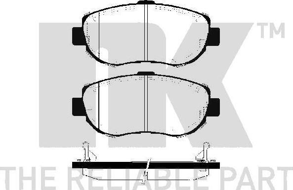 NK 224543 - Тормозные колодки, дисковые, комплект autospares.lv