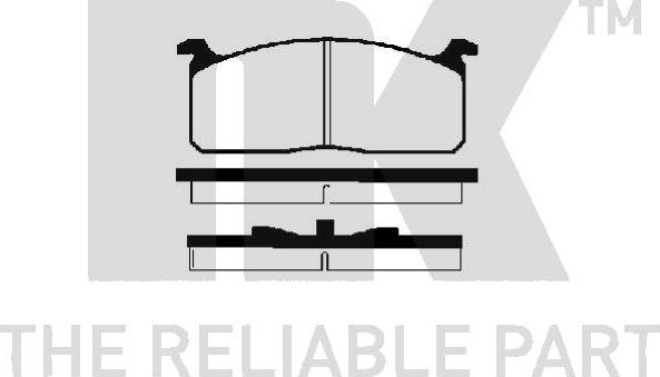 NK 224507 - Тормозные колодки, дисковые, комплект autospares.lv