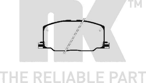 NK 224515 - Тормозные колодки, дисковые, комплект autospares.lv