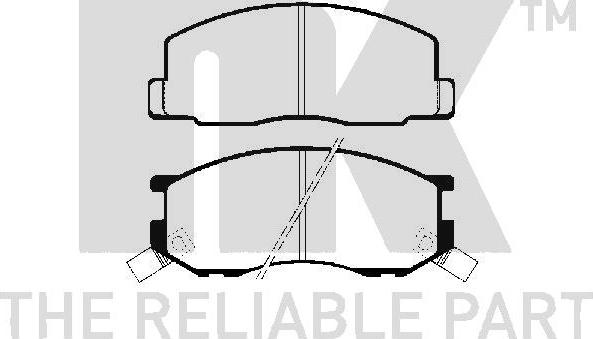 NK 224513 - Тормозные колодки, дисковые, комплект autospares.lv