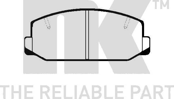 NK 224512 - Тормозные колодки, дисковые, комплект autospares.lv