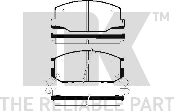 NK 224524 - Тормозные колодки, дисковые, комплект autospares.lv