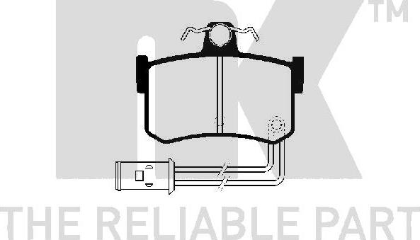 NK 224003 - Тормозные колодки, дисковые, комплект autospares.lv