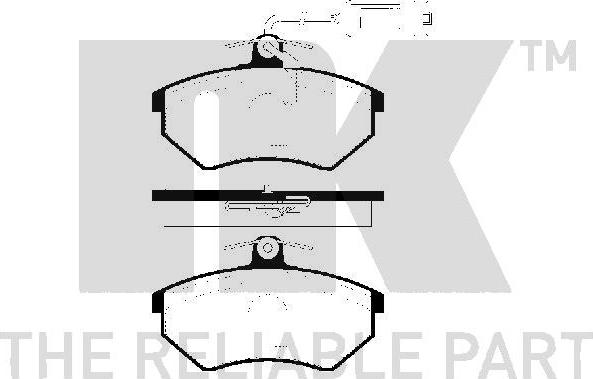 NK 224 741 - Тормозные колодки, дисковые, комплект autospares.lv