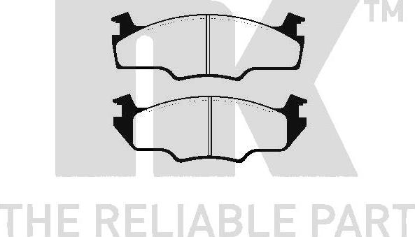 NK 224713 - Тормозные колодки, дисковые, комплект autospares.lv