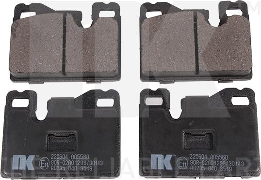 NK 225604 - Тормозные колодки, дисковые, комплект autospares.lv