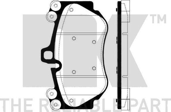 NK 225610 - Тормозные колодки, дисковые, комплект autospares.lv