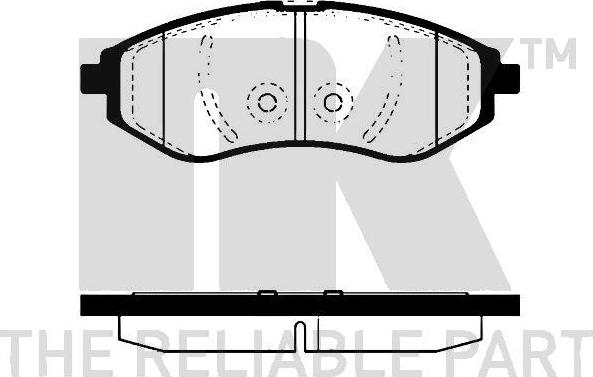 NK 225007 - Тормозные колодки, дисковые, комплект autospares.lv