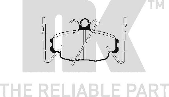 NK 223915 - Тормозные колодки, дисковые, комплект autospares.lv