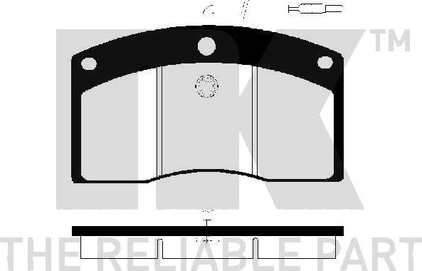 NK 223 939 - Тормозные колодки, дисковые, комплект autospares.lv