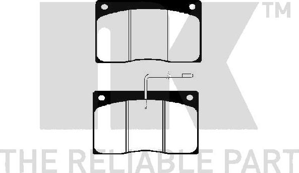 NK 223921 - Тормозные колодки, дисковые, комплект autospares.lv