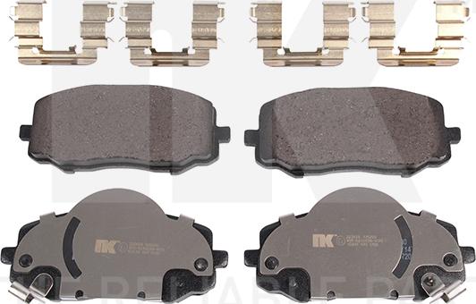NK 223458 - Тормозные колодки, дисковые, комплект autospares.lv