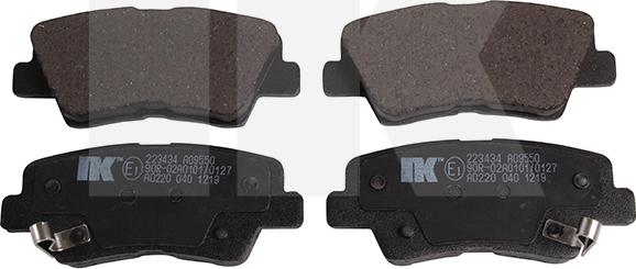 NK 223434 - Тормозные колодки, дисковые, комплект autospares.lv