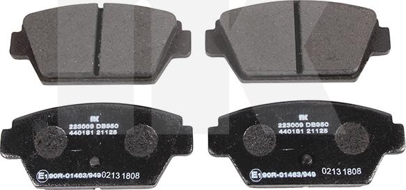 NK 223009 - Тормозные колодки, дисковые, комплект autospares.lv